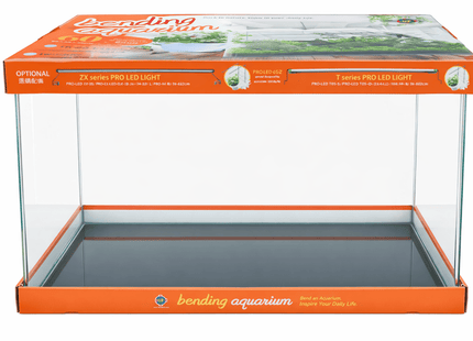 Up Aqua 🟠 Bending Aquarium – Orange 60 × 30 × 36 cm - Nano Tanks Australia