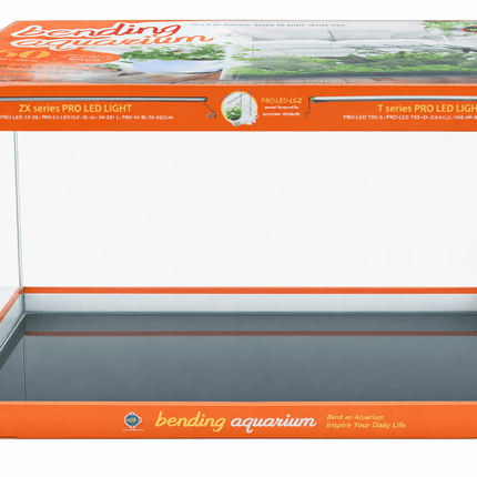 Up Aqua 🟠 Bending Aquarium – Orange 60 × 30 × 36 cm - Nano Tanks Australia