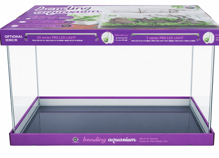 Up Aqua 🟣 Bending Aquarium – Purple 45 × 27 × 30 cm - Nano Tanks Australia