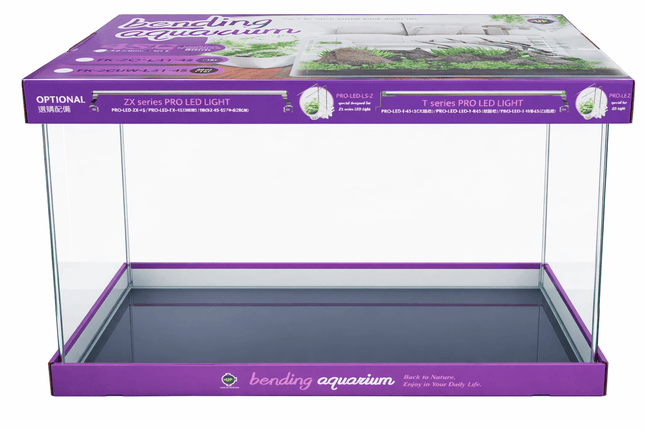 Up Aqua 🟣 Bending Aquarium – Purple 45 × 27 × 30 cm - Nano Tanks Australia