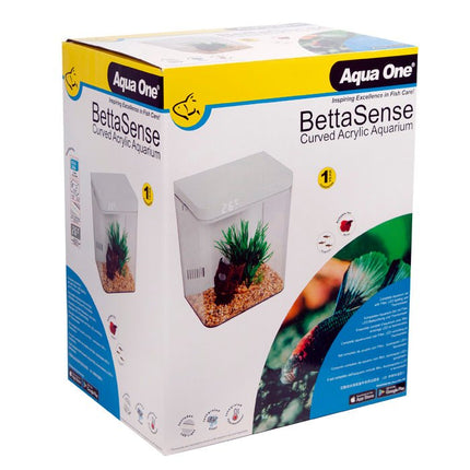 Aqua One BettaSense Curved Acrylic Aquarium 9.7L - Nano Tanks Australia Aquarium Shop