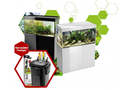 Aquael Glossy Set Included with Canister Filter, LED Plant Light and Heater 80cm 100cm 120cm 150cm - Nano Tanks Australia Aquarium Shop