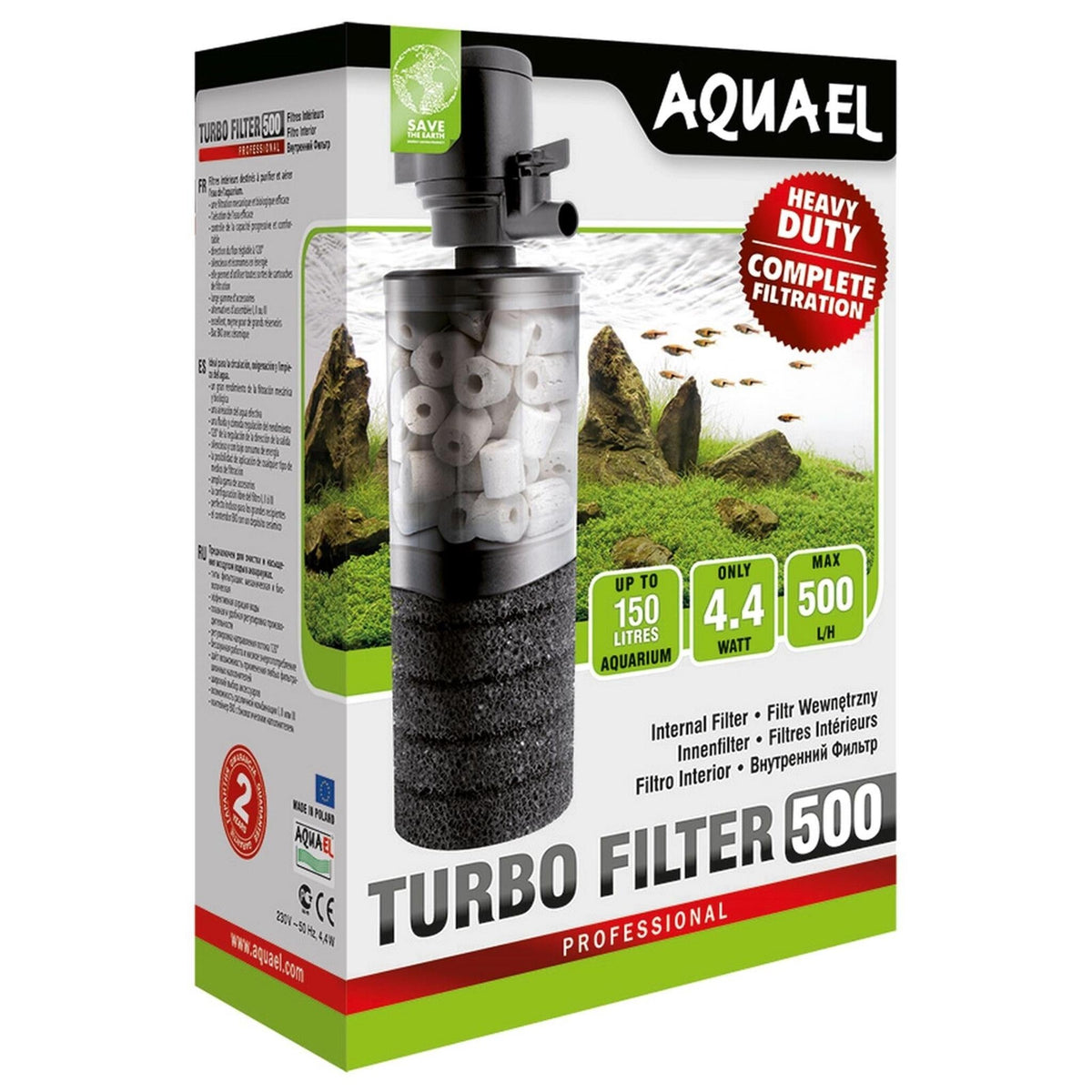 AQUAEL Turbo-Filter 500 - Nano Tanks Australia Aquarium Shop