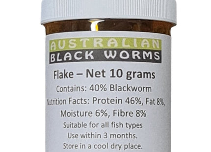 Australia Black Worms Flakes 10g - Nano Tanks Australia Aquarium Shop