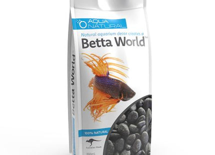 BETTA WORLD POLISHED BLACK SUBSTRATE 350g - Nano Tanks Australia Aquarium Shop