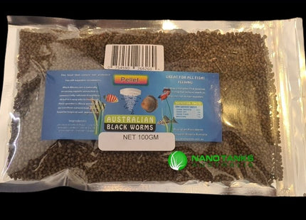Blackworms Pellets 100g - Nano Tanks Australia Aquarium Shop