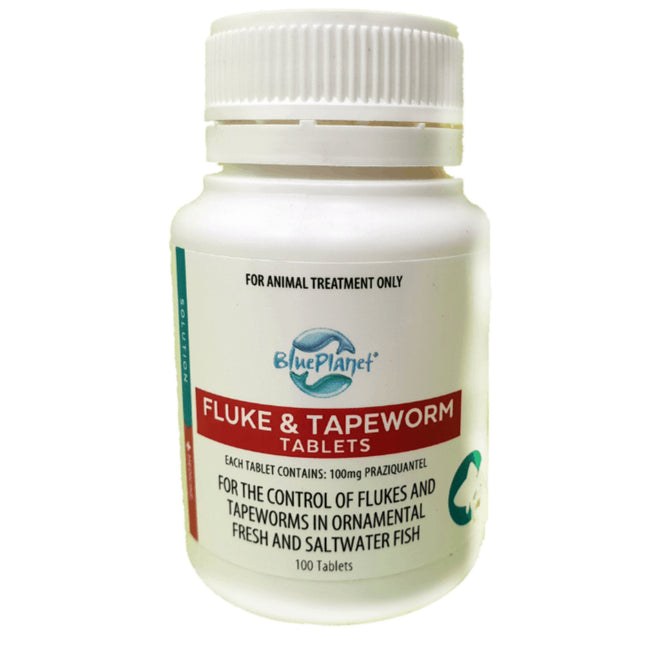 Blue Planet Fluke and Tapeworm Tablets 25 or 100 Tablets - Nano Tanks Australia Aquarium Shop