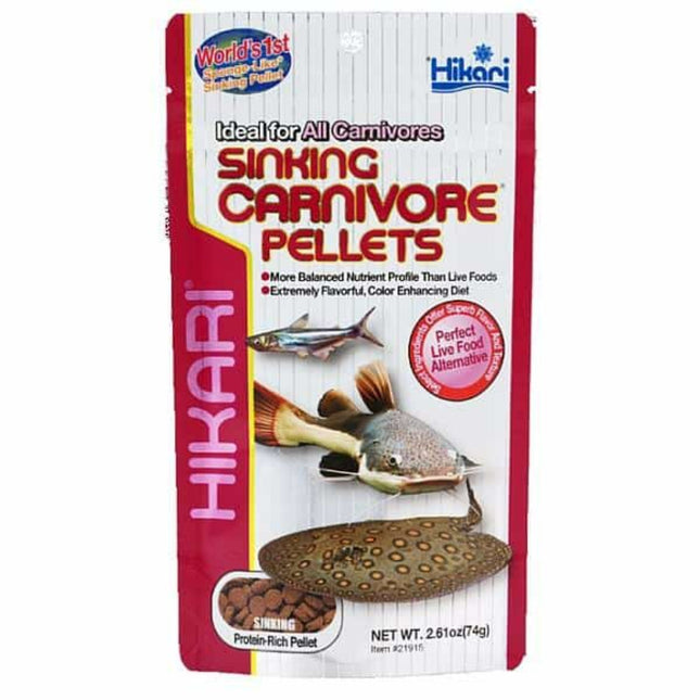 Hikari Sinking Carnivore Pellets 74g - Nano Tanks Australia Aquarium Shop