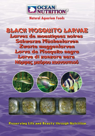 Ocean Nutrition Frozen Black Mosquito Larvae 100 grams - Nano Tanks Australia Aquarium Shop