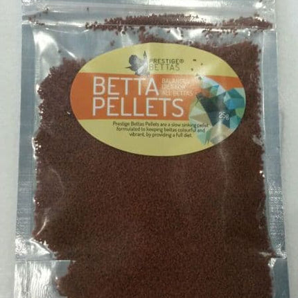 Prestige Bettas Betta Pellets 25 Grams - Nano Tanks Australia Aquarium Shop