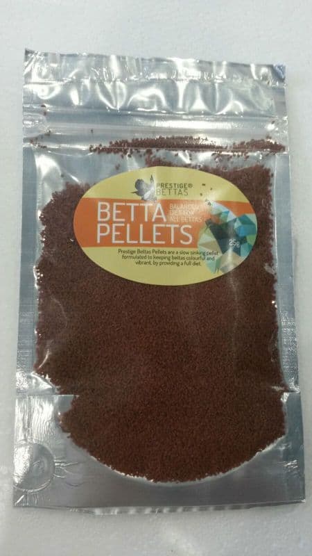 Prestige Bettas Betta Pellets 25 Grams - Nano Tanks Australia Aquarium Shop