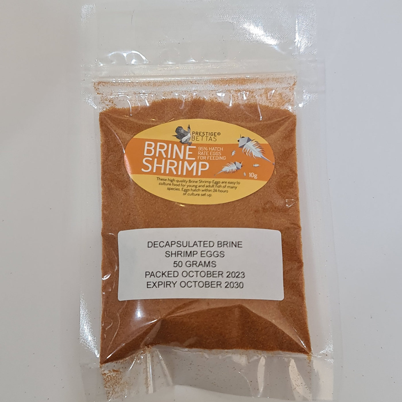 Live brine outlet shrimp for betta