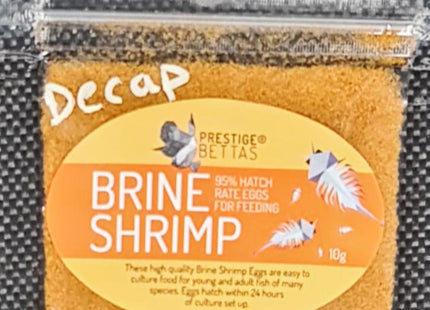 Prestige Bettas Decapsulated Brine Shrimp Eggs 10g 50g 100g 250g - Nano Tanks Australia Aquarium Shop