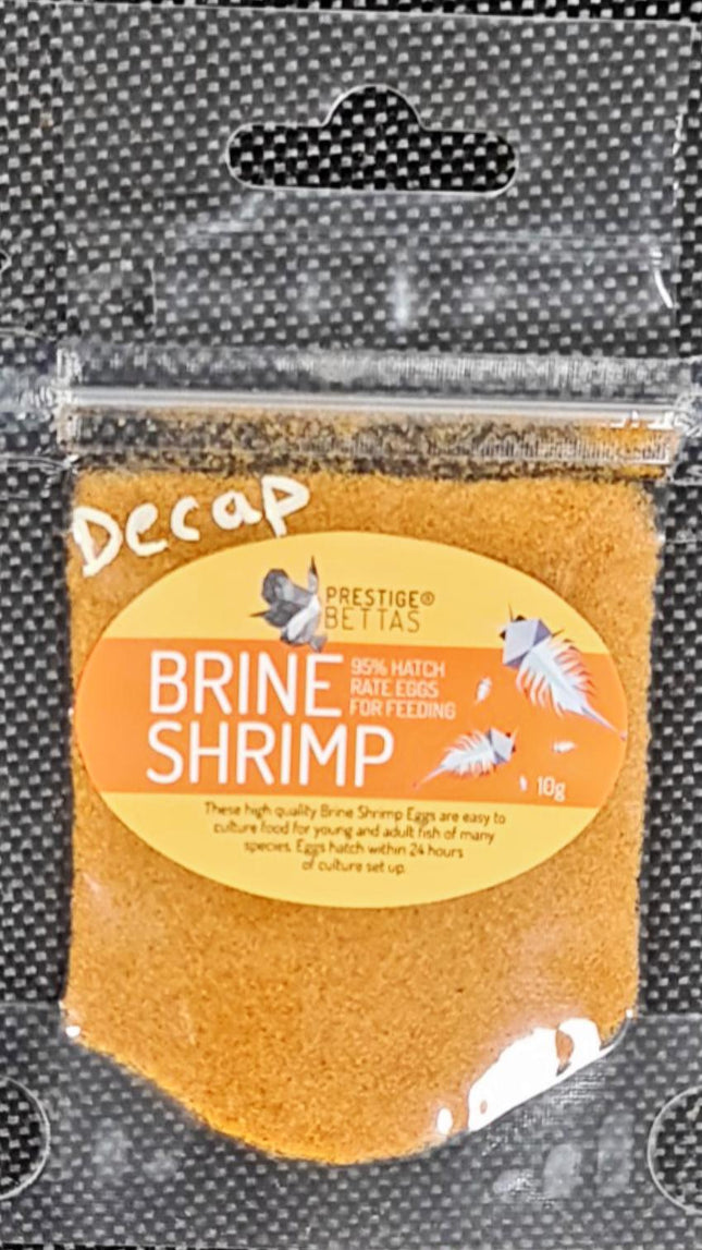 Prestige Bettas Decapsulated Brine Shrimp Eggs 10g 50g 100g 250g - Nano Tanks Australia Aquarium Shop