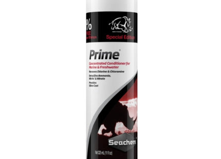 Seachem Prime 325mL +30% Bonus Buy Save the Rhinos - Nano Tanks Australia Aquarium Shop