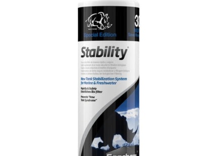 Seachem Stability (Bacteria) 325mL +30% Bonus Buy Save the Rhinos - Nano Tanks Australia Aquarium Shop