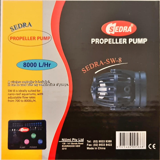 Sedra Propeller Pump - SW 8 - Nano Tanks Australia Aquarium Shop