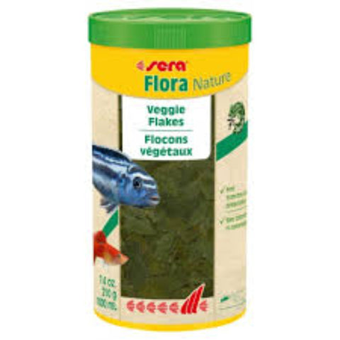 Sera Flora Nature Veggie Flakes - 60g - Nano Tanks Australia Aquarium Shop