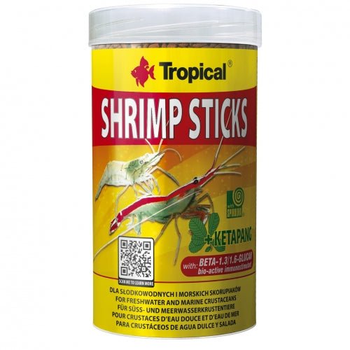 Tropical Shrimp Sticks 100mL/ 55g (3mm sticks) - Nano Tanks Australia Aquarium Shop
