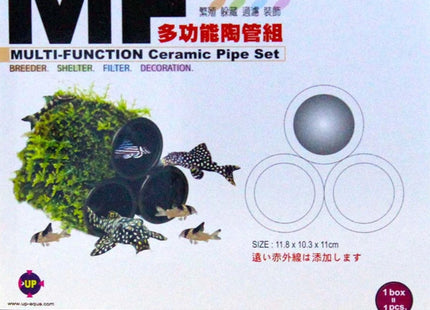 Up Aqua Large Black Ceramic Shrimp / Fish Cave Breeding Shelter - Nano Tanks Australia Aquarium Shop