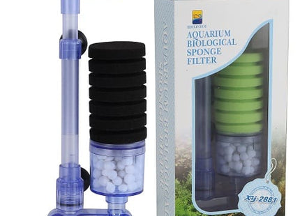 Xinyou SINGLE SPONGE FILTER W/ MEDIA CHAMBER - Nano Tanks Australia Aquarium Shop